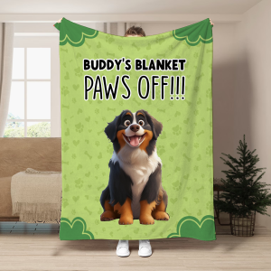 Paws Off Funny Gift For Dog Lovers - Personalized Blanket