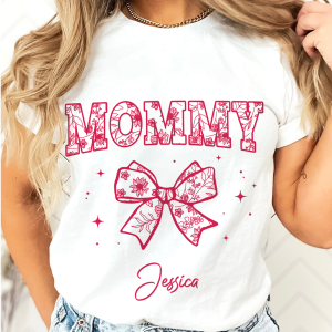 Mom Mama Grandma Chinoiserie Coquette Personalized Shirt, Gift for mom, grandma