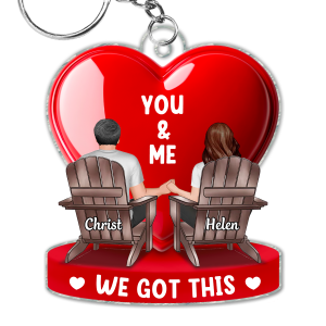 Together Since Couple 3D Effect - Personalized Acrylic Keychain