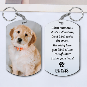 Dog Keychain Dog Memorial Gifts For Loss Of Dog - Personalized Keychains - Pet Memorial Gifts Cat Keychain