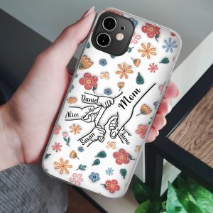 Best Mom Ever Ever - Family Personalized Custom 3D Inflated Effect Printed Clear Phone Case - Mother's Day, Gift For Mom, Grandma