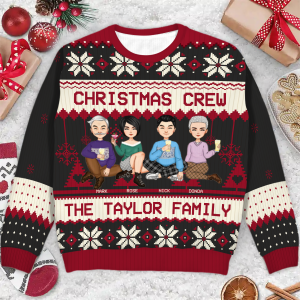Christmas Crew - Gift For Family - Personalized Unisex Ugly Sweater