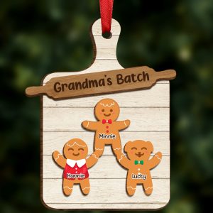 Grandma Perfect Batch Icon Cookies - Personalized Wooden Ornament