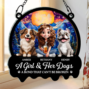 A Bond That Can't Be Broken - Personalized Window Hanging Suncatcher Ornament