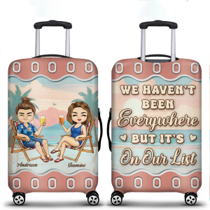 It's On Our List Travel Partners For Life - Personalized Luggage Cover