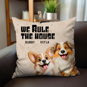 We Rule The House - Personalized Pillow