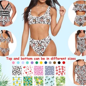 Bikini - Personalized One - Piece or Two - Piece Swimwear - Personalized Swimsuit - Makezbright Gifts