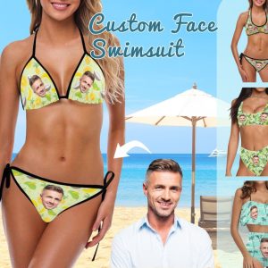 Bikini - Personalized Two - Piece Swimwear - Personalized Swimsuit (MC1) - Makezbright Gifts