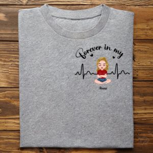 Family - Forever In My Heart - Personalized Unisex T - shirt - Makezbright Gifts