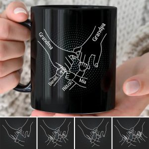 Family - Holding Family's Hands, We Are Always By Your Side - Personalized Mug (AA) - Makezbright Gifts