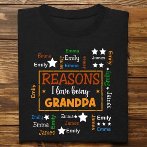 Family - Reasons I Love Being Word Art - Personalized T - Shirt, Sweater, Hoodie - Makezbright Gifts