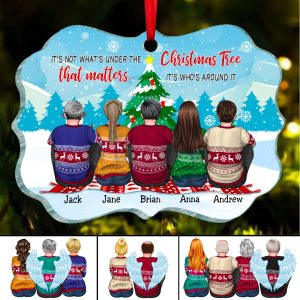 Friends - It’s Not What’s Under The Christmas Tree That Matters, It’s Who’s Around It - Personalized Ornament - Makezbright Gifts