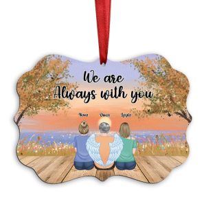 Memorial Gift - We Are Always With You - Personalized Ornament - Makezbright Gifts