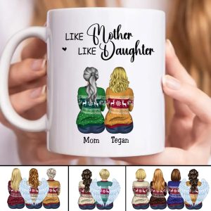 Mother - Like Mother Like Daughter - Personalized Mug (Ver.2) - Makezbright Gifts
